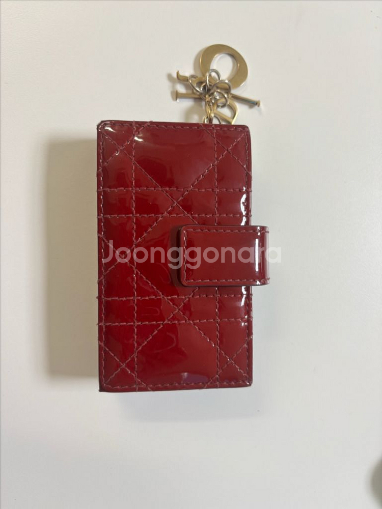 디올 레이디 디올 아코디언 카드지갑 레드--0