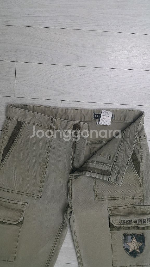 JEEP(정품) 카고 청반바지(사방스판) 30~31인치--3
