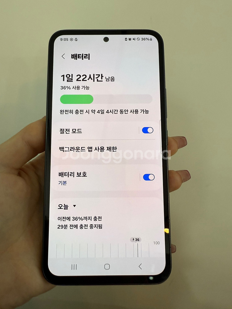 A급/보증O)갤럭시퀀텀4 128GB 블랙/ Y966--1