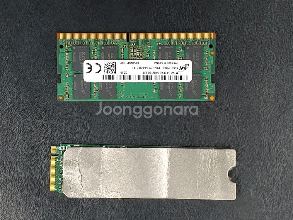 노트북용 ssd512 램 16g(일괄판매)--0