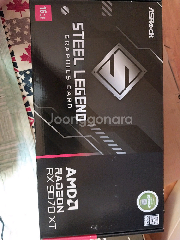 asrock rx 9070 xt 스틸 레전드 글카 팜--2