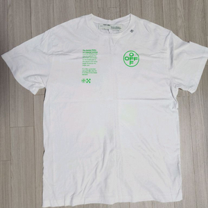 오프화이트 아치로고 반팔티셔츠(흰색/xs )