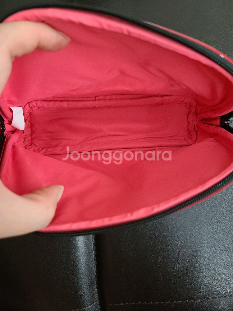 정품) 샤넬 레드 애나멜 파우치 (코스메틱)--2