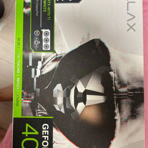 겔럭시 4070ti ex게이머 화이트 팝니다 박스풀
