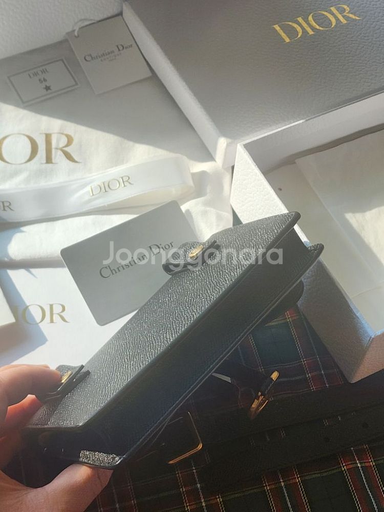디올 Dior 미니 새들 가방 파우치 스트랩 정품--3
