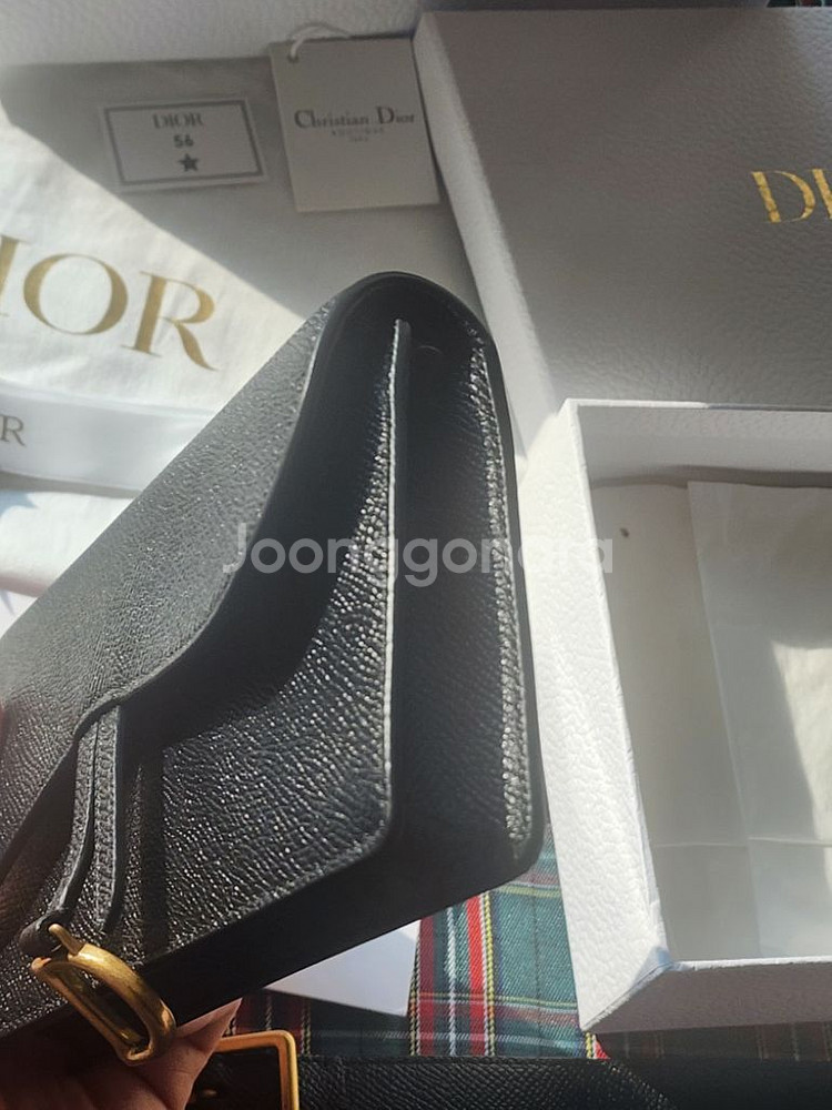 디올 Dior 미니 새들 가방 파우치 스트랩 정품--5