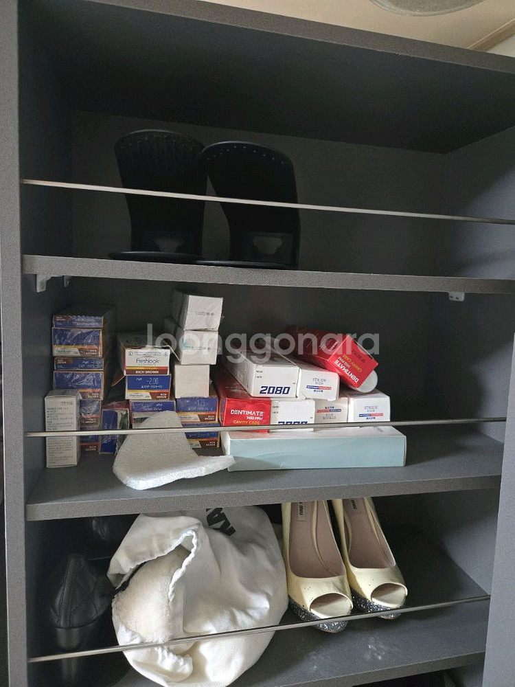 바퀴로 끌어서 한눈에 정리보이고 최강수납력 선반장--4