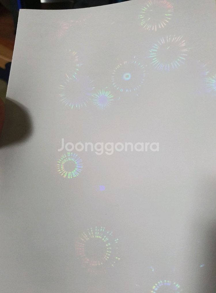 (처분) (4장) A5 홀로그램 시트지 다꾸 폴꾸 탑꾸--1