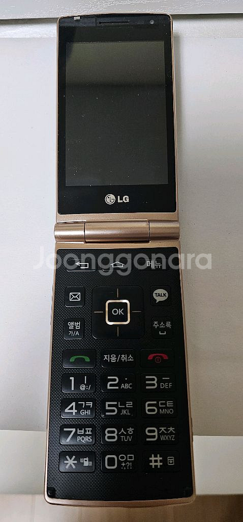 LG T480S 와인 스마트 3G 폴더폰--0