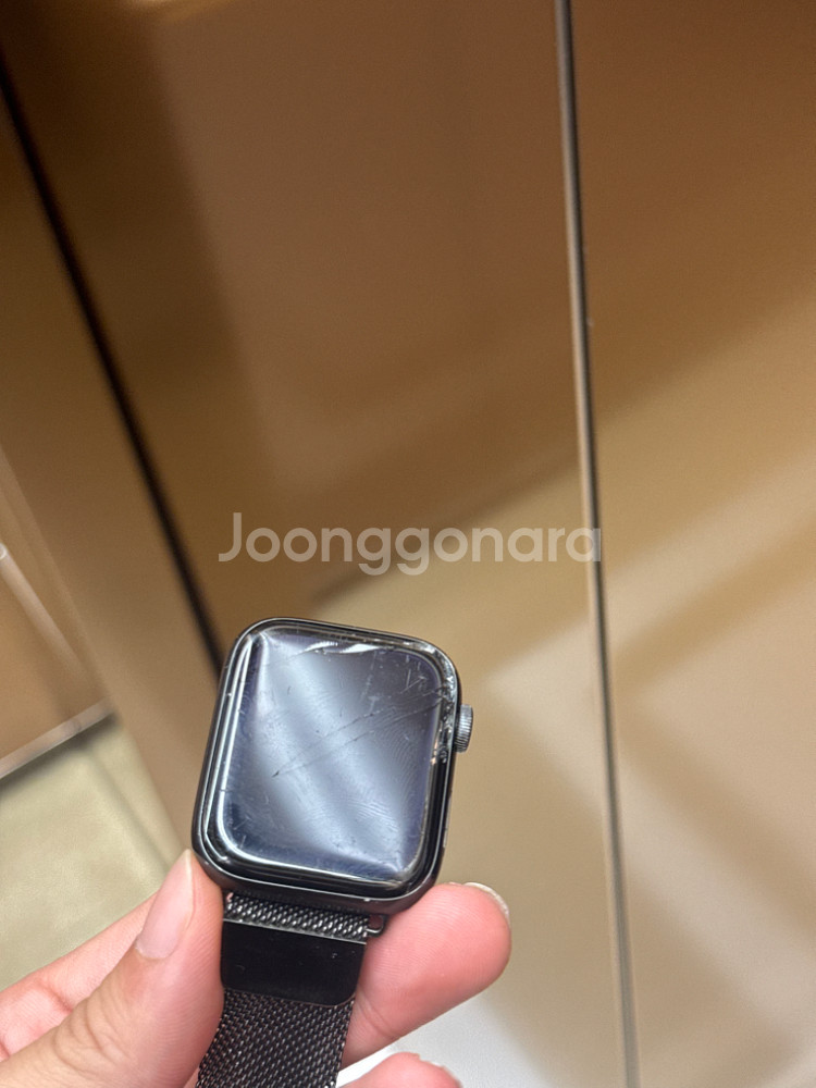 애플워치4 액정파손버전--1