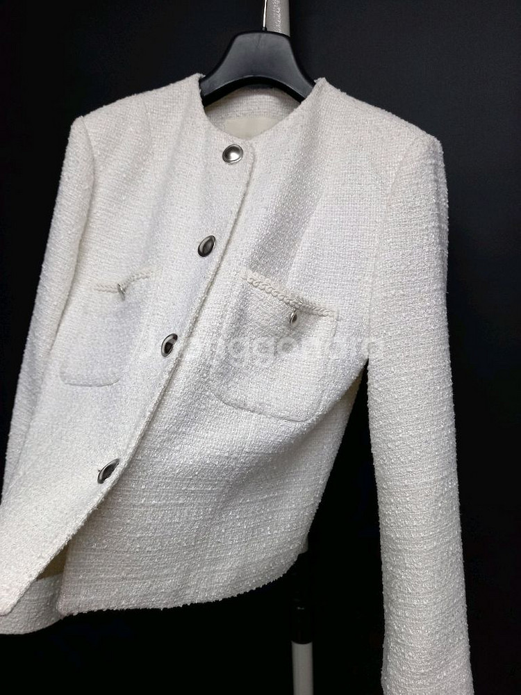 지컷 춘추동 트위드 숏 자켓 55--4