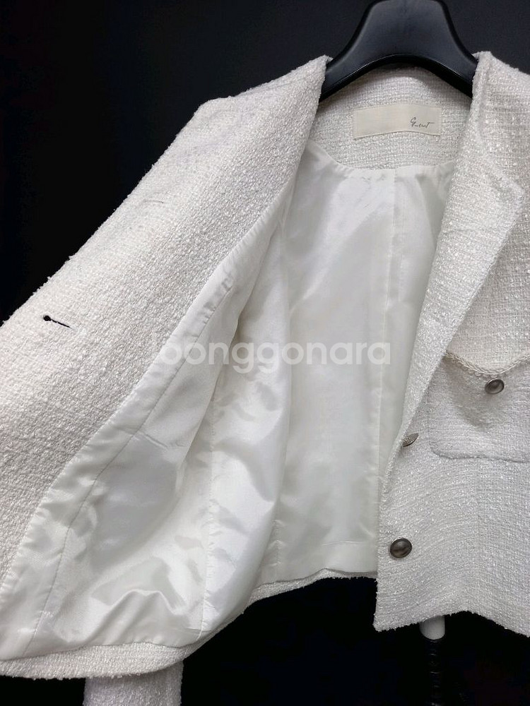 지컷 춘추동 트위드 숏 자켓 55--7