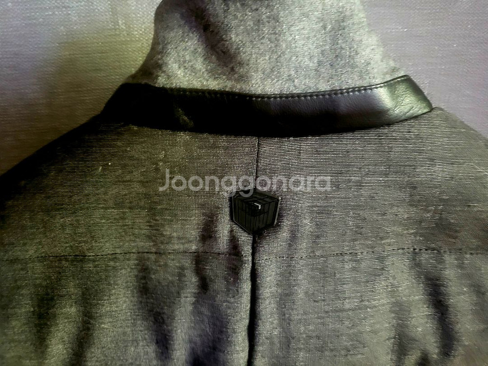 [미사용택달린새상품]BON 오리털 양가죽배색패딩자켓--5