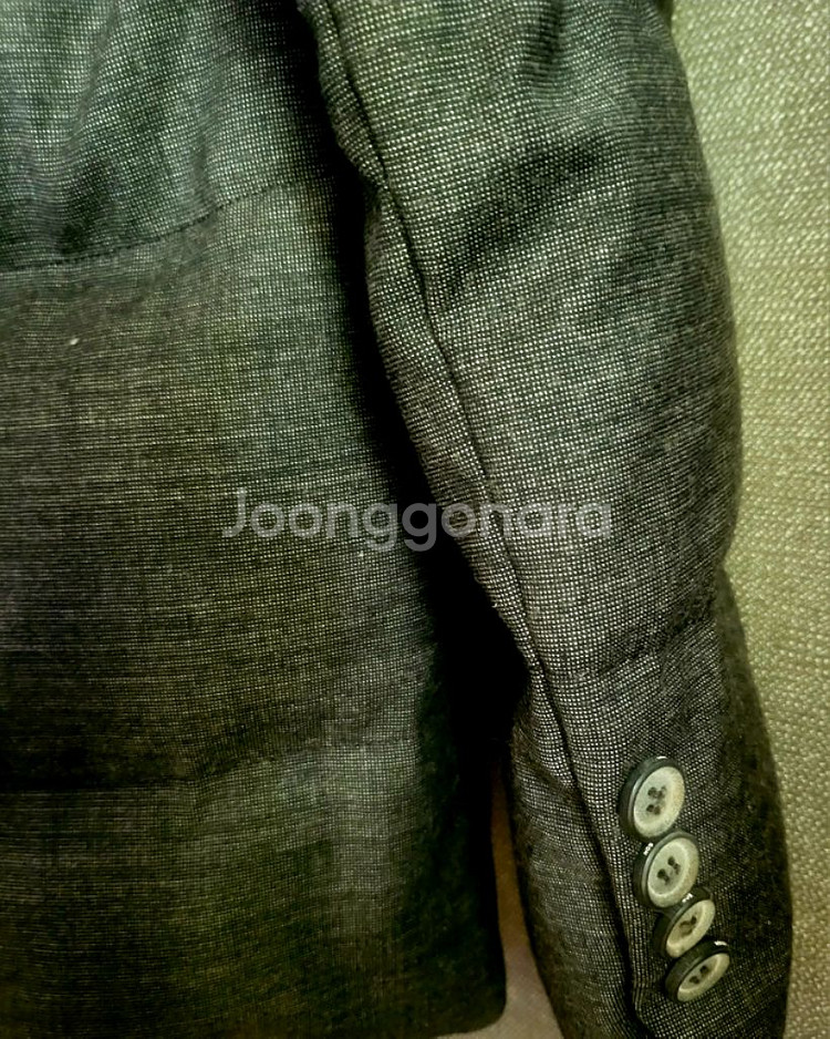 [미사용택달린새상품]BON 오리털 양가죽배색패딩자켓--7