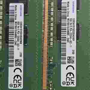 삼성 DDR4 8GB PC4-3200 메모리 2개