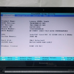 레노버 G500s 터치스크린노트북 부품용 i5-3230
