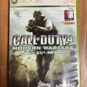 XBOX360 콜 오브 듀티4 한글