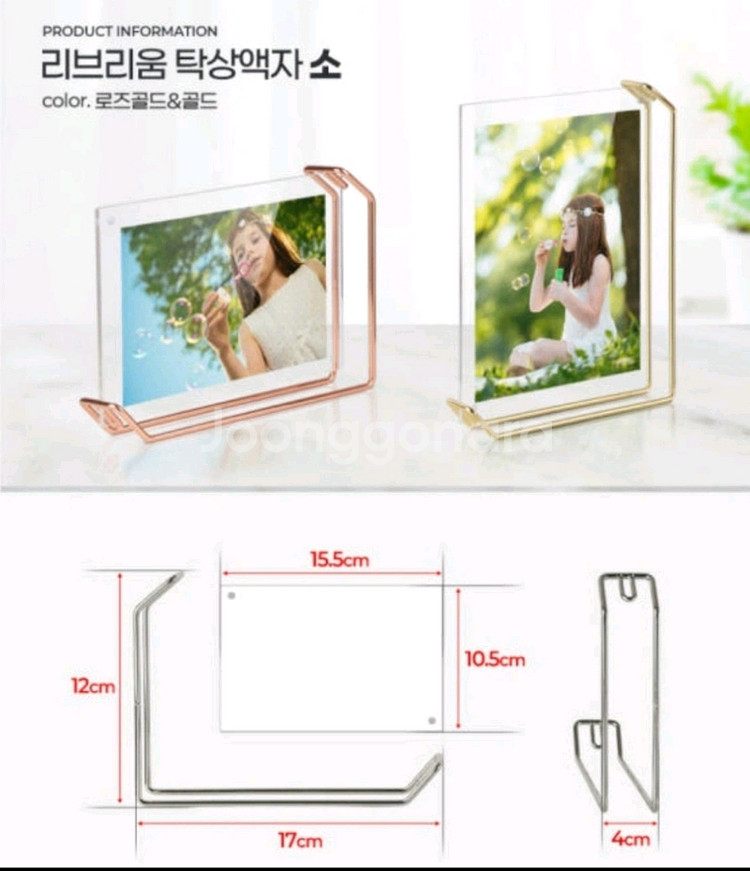 리브리움 아크릴 액자(골드)--1