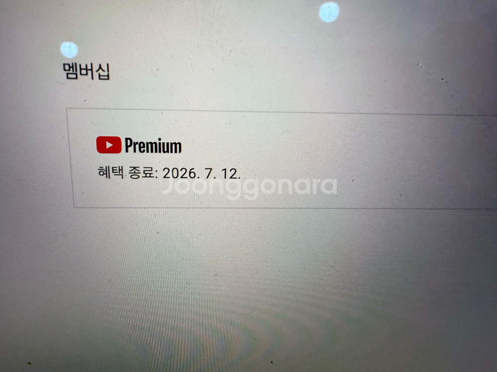 유튜브 프리미엄 개인1년팝니다--0