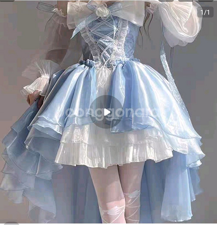중브 로리타 미니 드레스 , 지하돌 의상--0