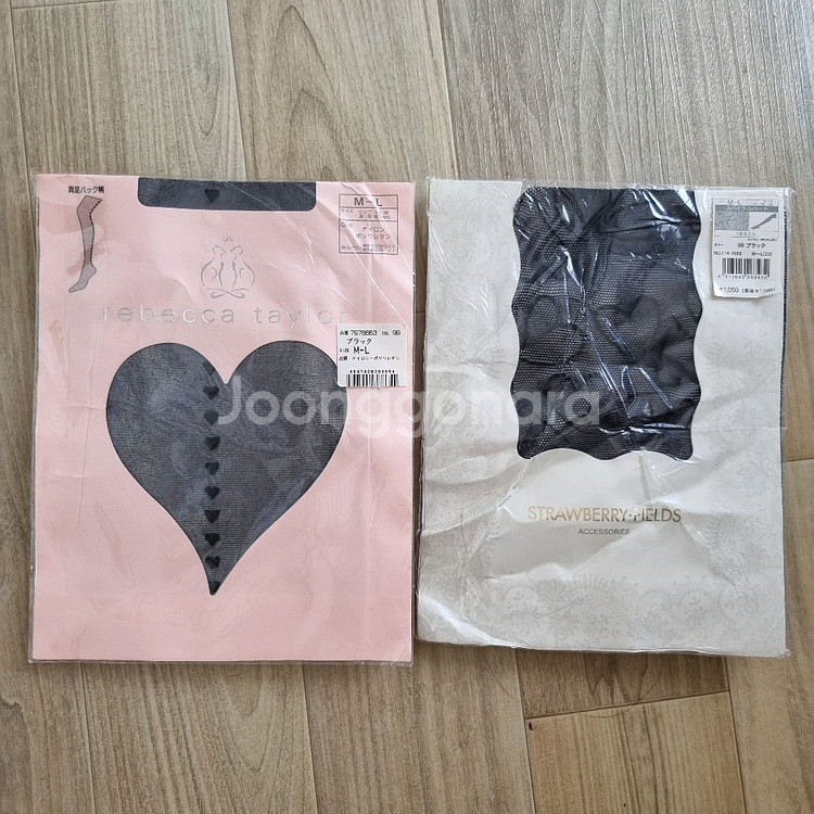 일본브랜드 레베카테일러 하트무늬 팬티스타킹 2장일괄--0