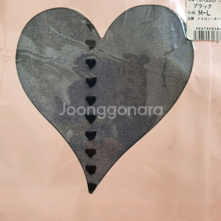 일본브랜드 레베카테일러 하트무늬 팬티스타킹 2장일괄--1