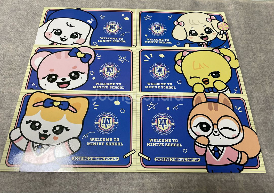 아이브 미니브 팝업 엽서 일괄--0