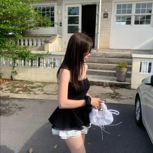 베르니마켓 리본탑 새상품 블랙