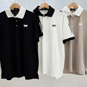 PXG 골프 남성 여름용 경량 아이스PK배색 카라티셔츠