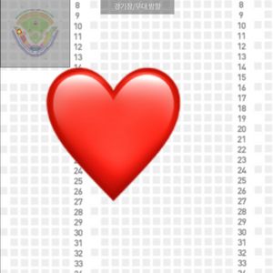 7/20 기아타이거즈 3루 통로 4연석