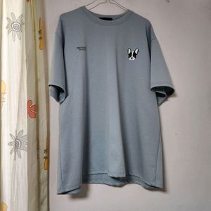 빅사이즈 BURNING 강아지그림 면티 F