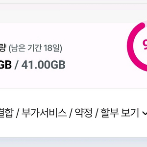 LG 유플러스 데이터 1기가 (2기가 까지)