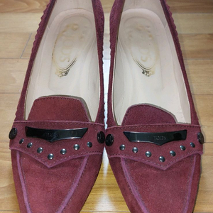 Tod's 정품 버건디 하이힐 37.5(240~245)