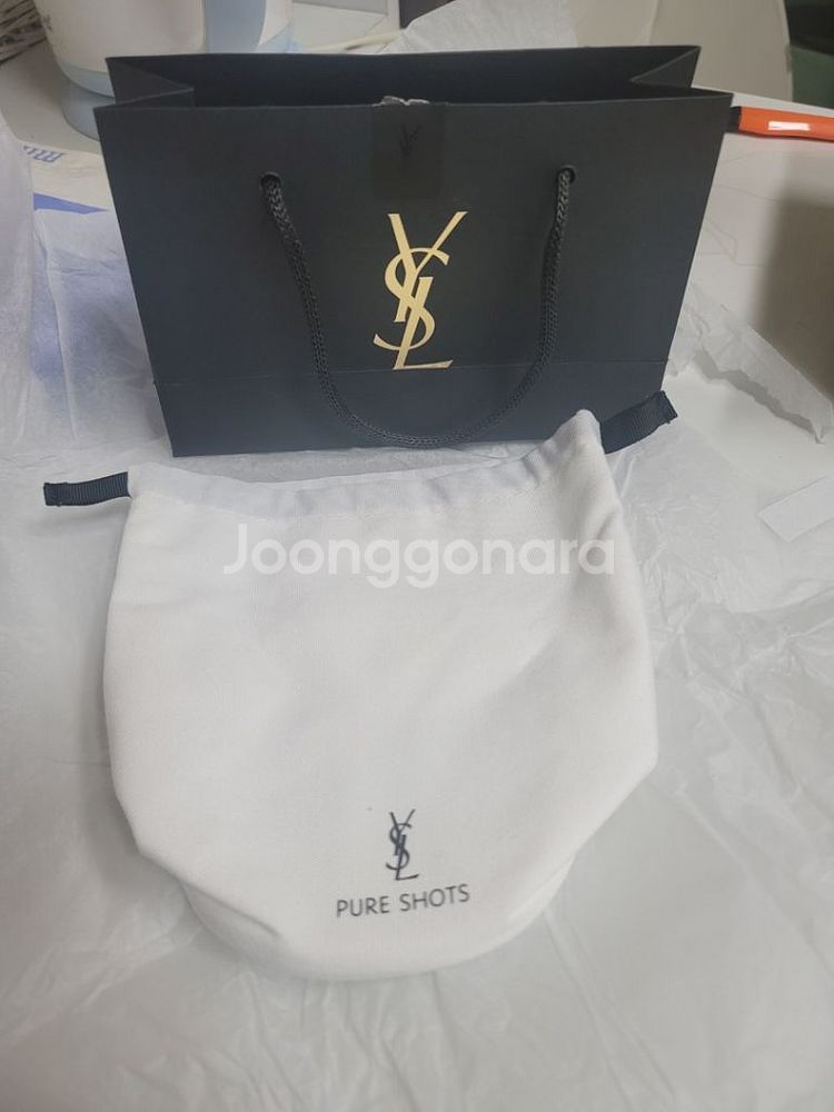 (새상품)입생로랑 파우치 +쇼핑백--0