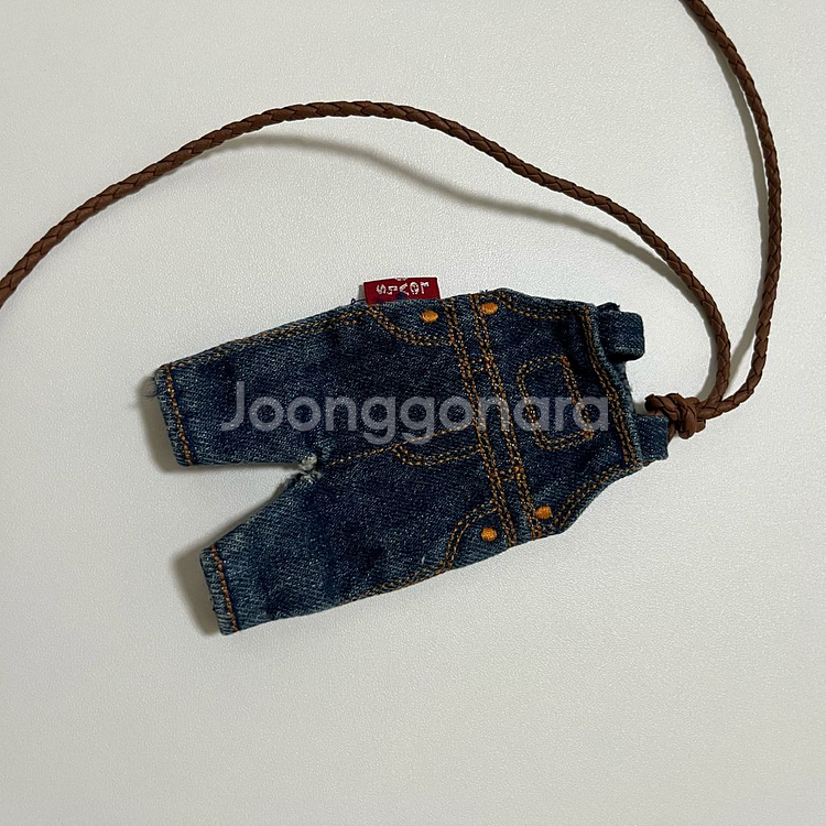 정품 리바이스 데님 멜빵 카드 지갑--2