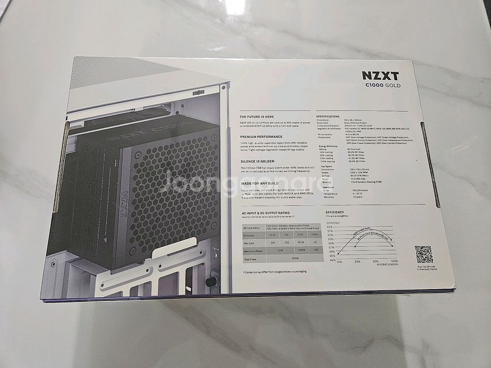 미개봉 NZXT 1000w 80PLUS골드 풀모듈러--1
