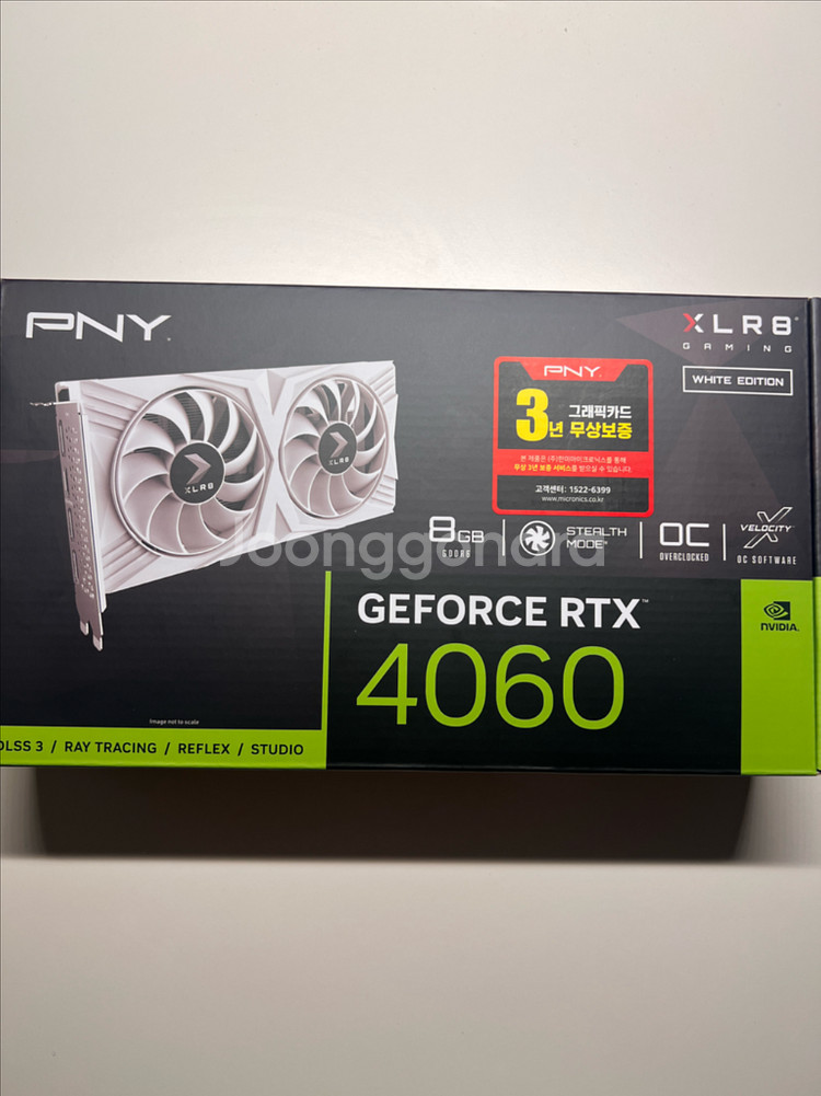 보증O)PNY RTX 4060 OC 화이트--5