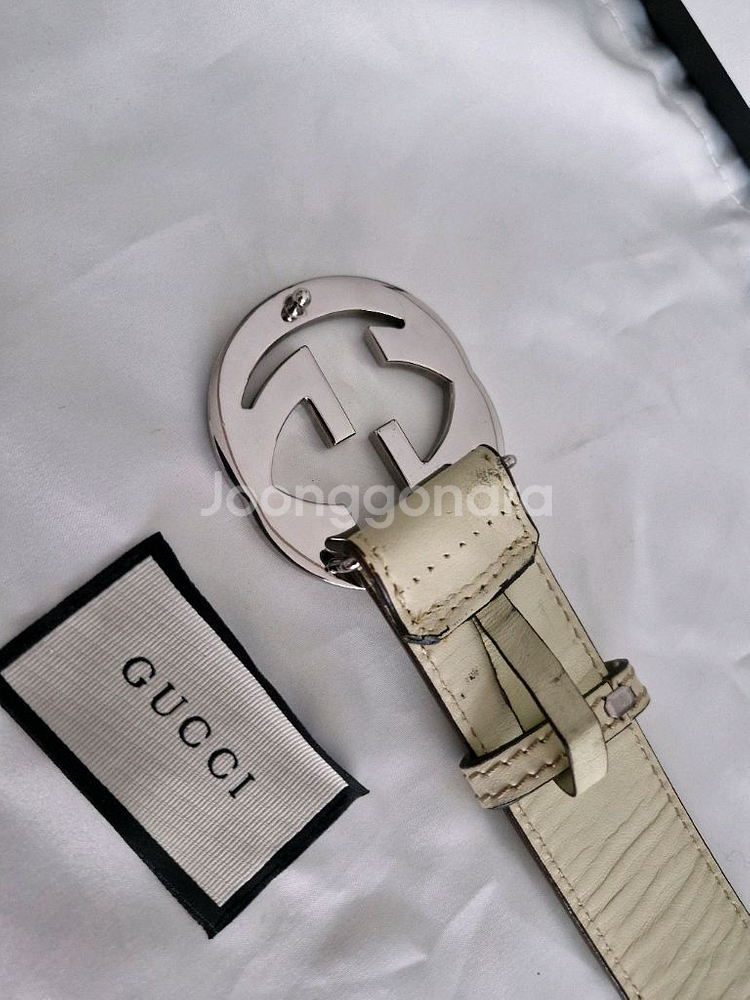 구찌 인터로킹 벨트 정품--3