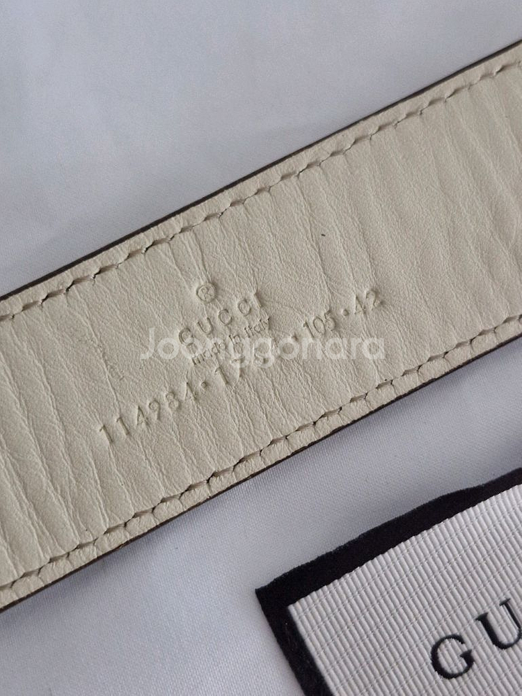 구찌 인터로킹 벨트 정품--2