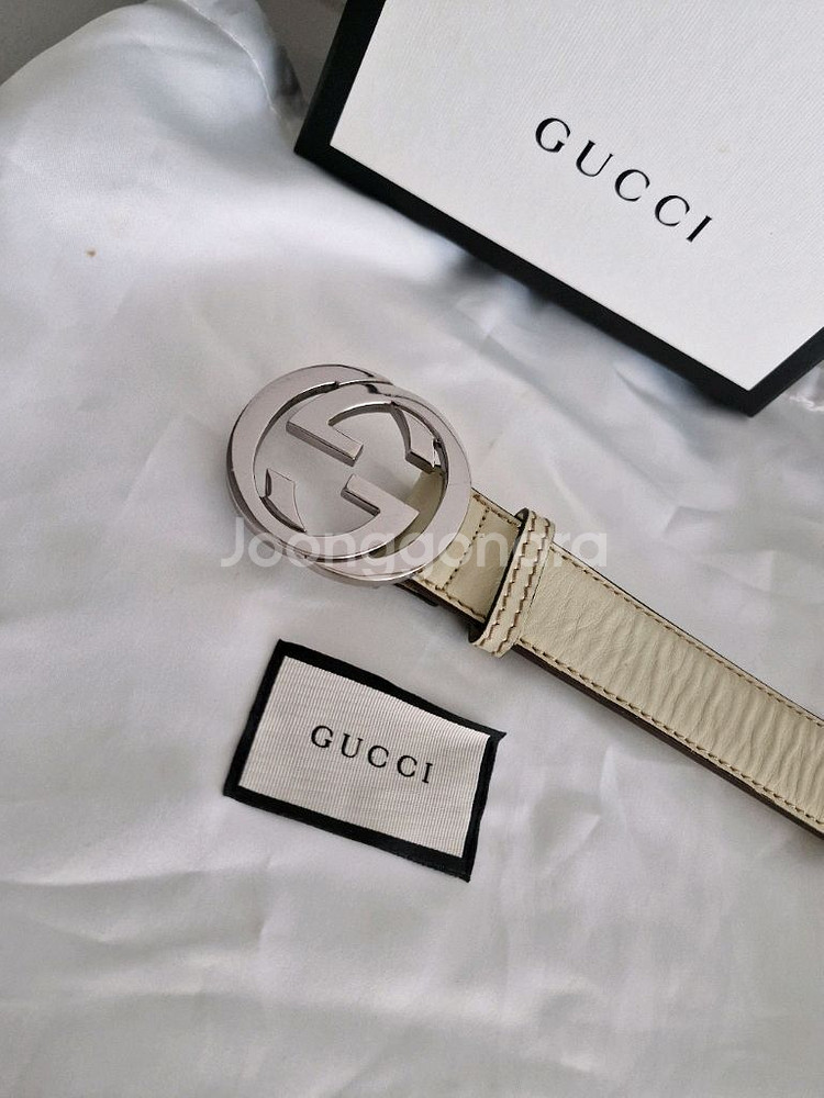 구찌 인터로킹 벨트 정품--1