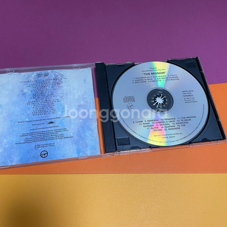 [중고음반/CD] 미션 The Mission OST--4