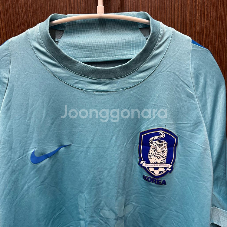 축구 국대 지급용 트레이닝탑 우븐 웜업 XXL--2