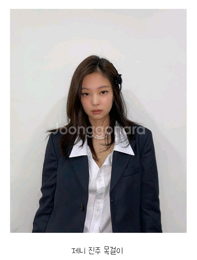 [새상품] 진주 목걸이 남녀공용 자동푸싱 잠금장식--2