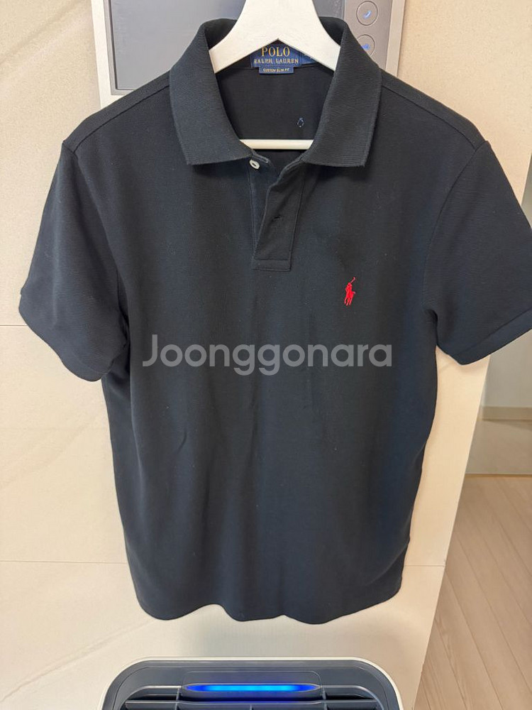 폴로 카라티 블랙 M 커스텀슬림핏--0