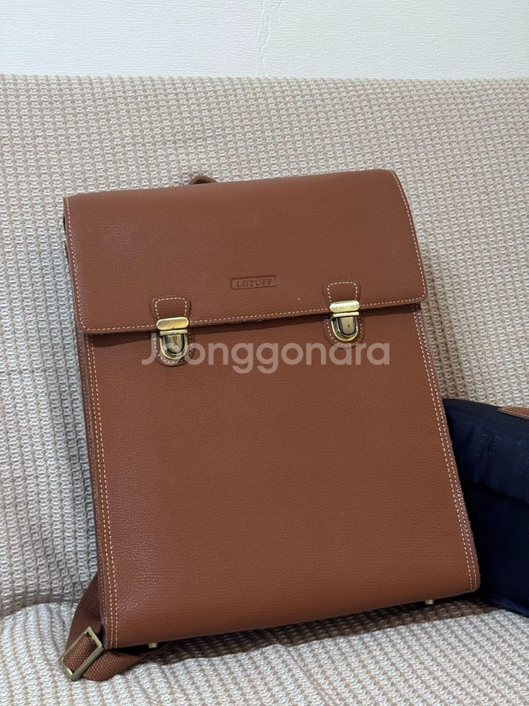 로터프 LO-4102 BR 가죽 카메라 백팩--0