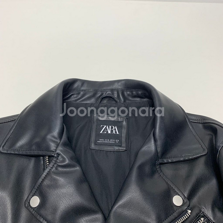 ZARA 자라 인조가죽 라이더자켓 (XL)--1