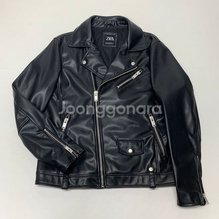 ZARA 자라 인조가죽 라이더자켓 (XL)--0