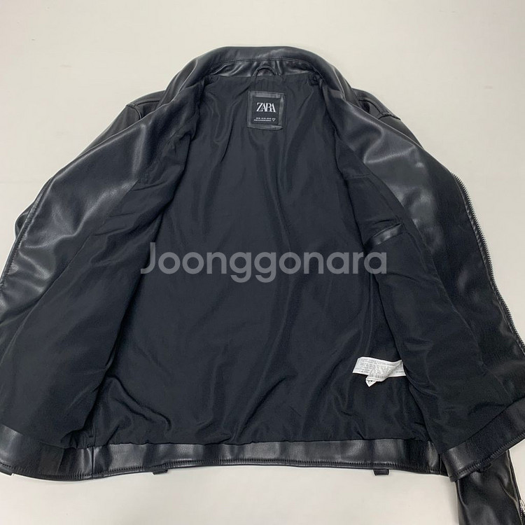 ZARA 자라 인조가죽 라이더자켓 (XL)--3