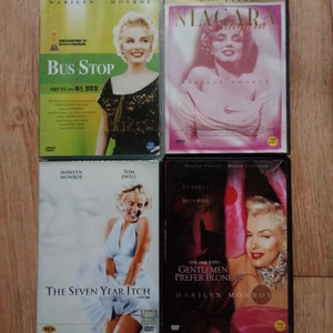 DVD 마릴린 먼로영화.4장일괄