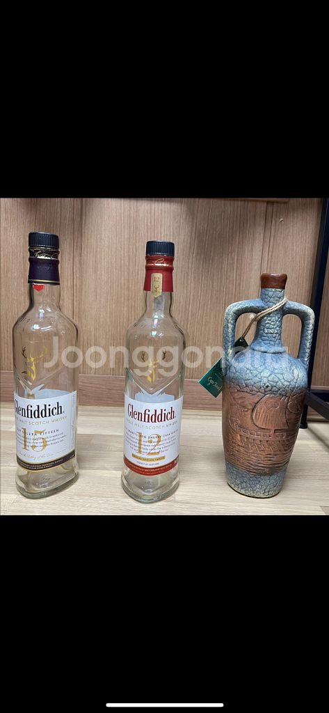 우리나라에서 못구하는 조지아 와인병 글렌피딕 공병--0